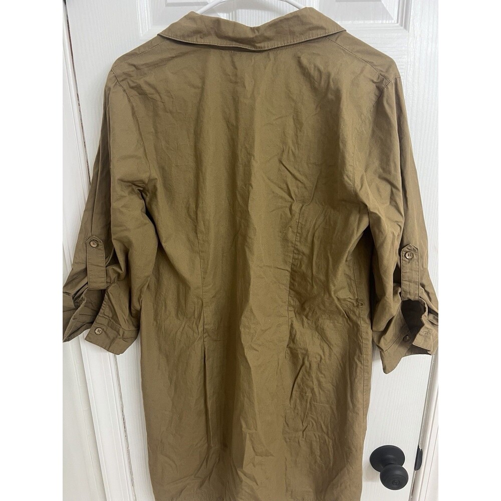 Merona Beige Midi Dress Size medium - Picture 2 of 4